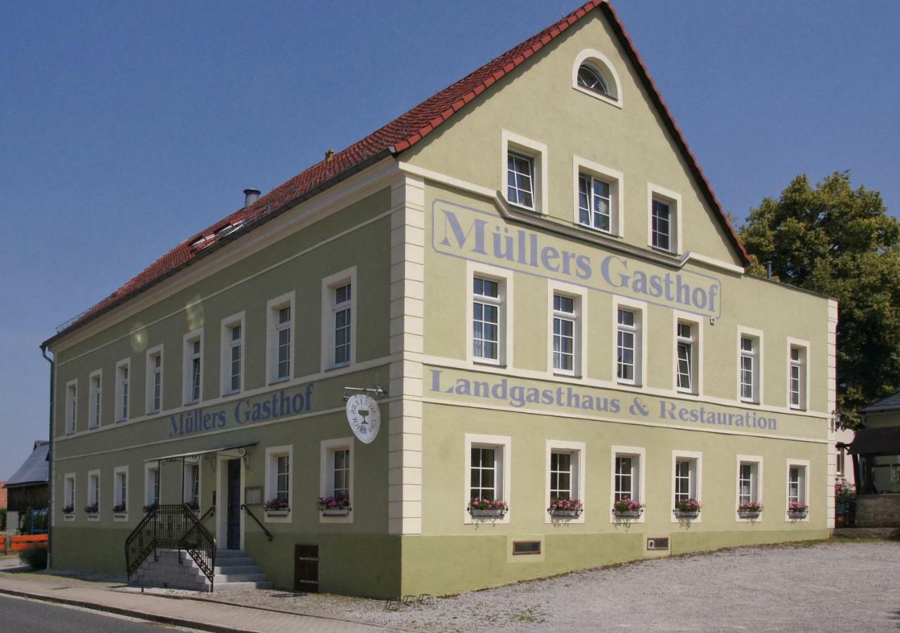 Landgasthaus Muellers Gasthof Radeberg Exterior foto